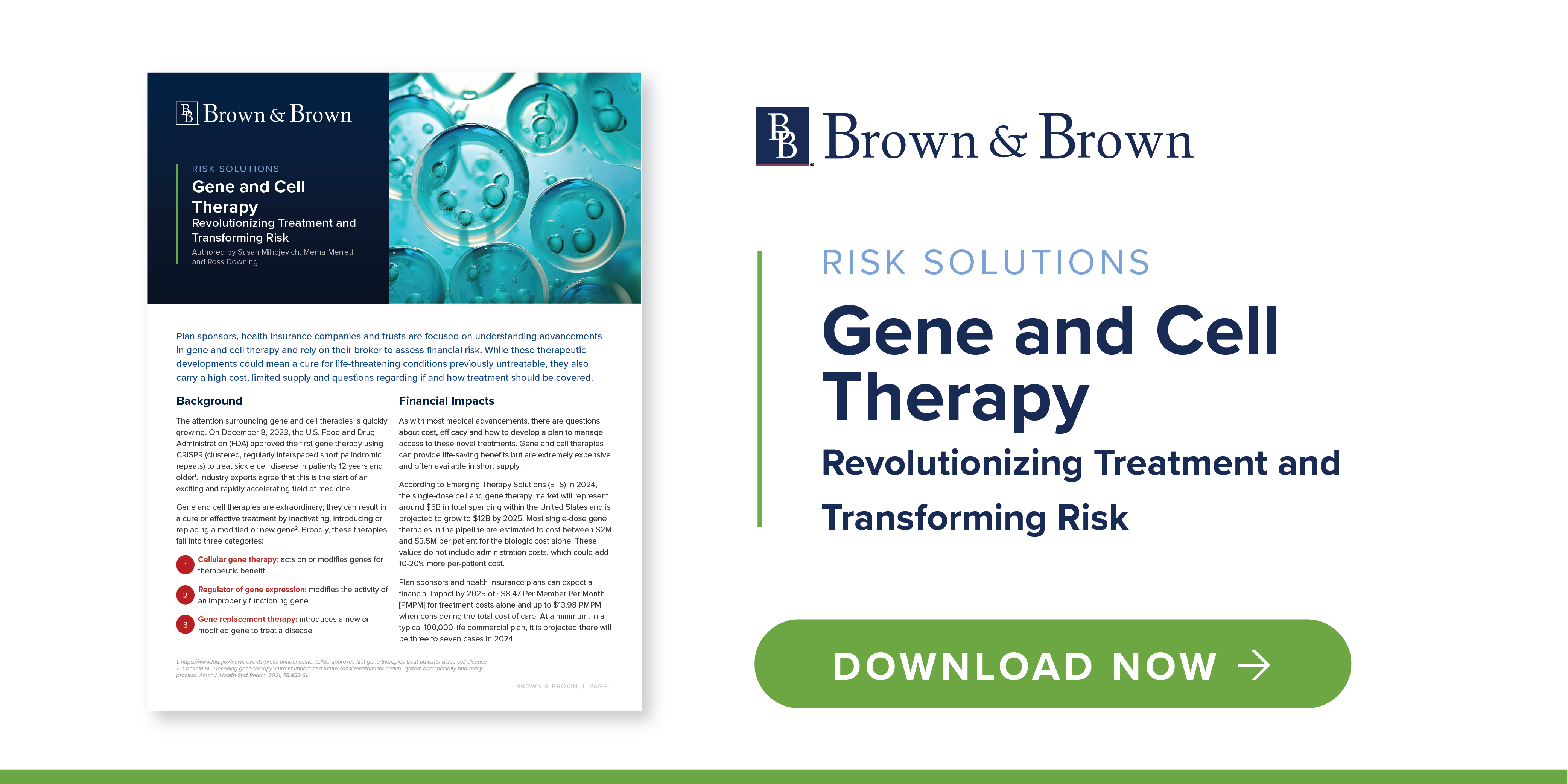 Gene and Cell Therapy | Revolutionizing Treatment and Transforming Risk ...